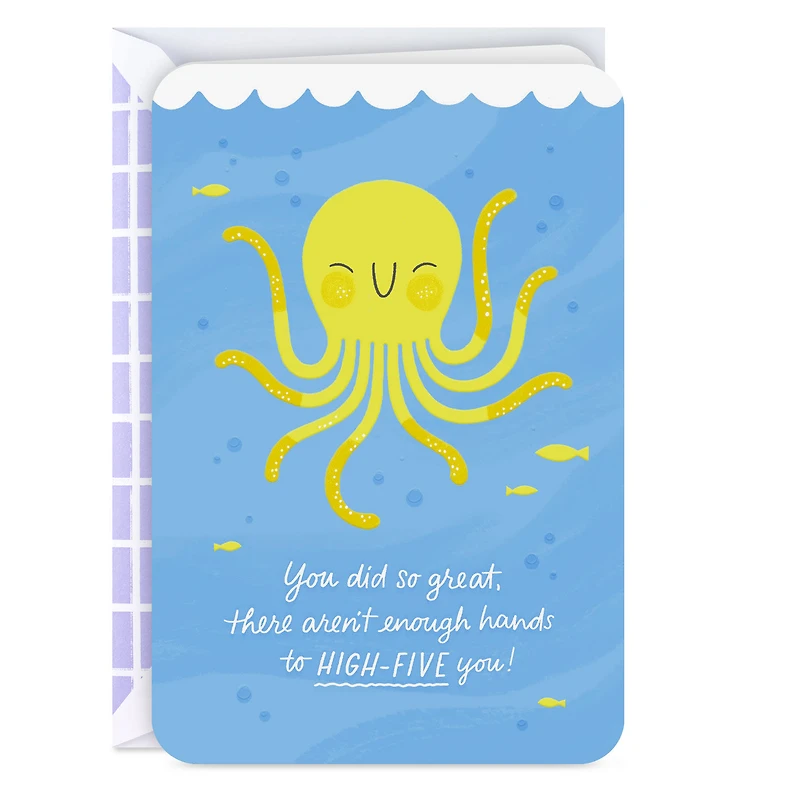 High-Five Octopus Blank Congratulations Card for only USD 2.99 | Hallmark
