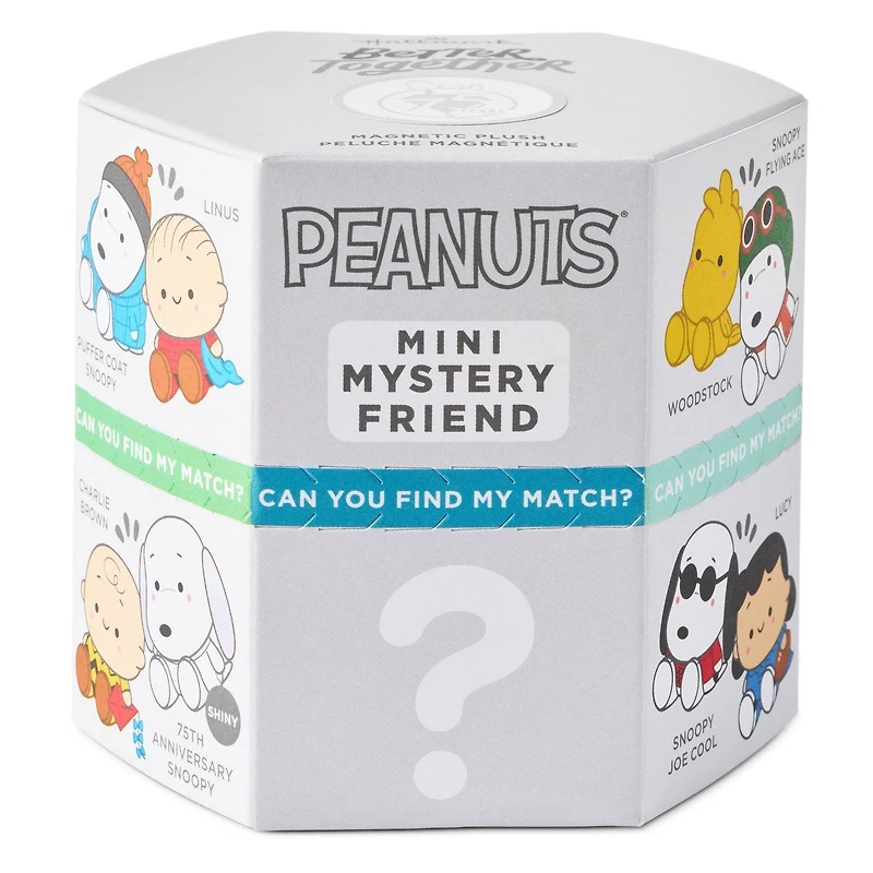 Better Together Peanuts® 75th Anniversary Mystery Box Mini Magnetic Plush for only USD 14.99 | Hallmark