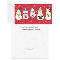 Merry Snowmen Money Holder Christmas Cards, Pack of 10 for only USD 8.99 | Hallmark