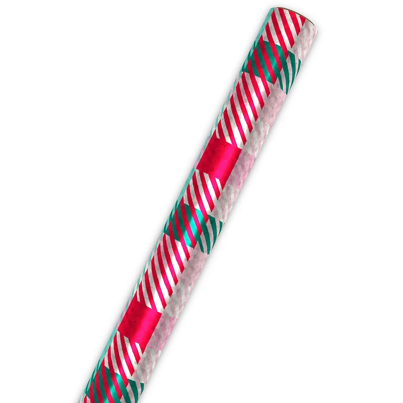 Vibrant Holographic Plaid Holiday Wrapping Paper Roll, 22.5 sq. ft. for only USD 4.99 | Hallmark