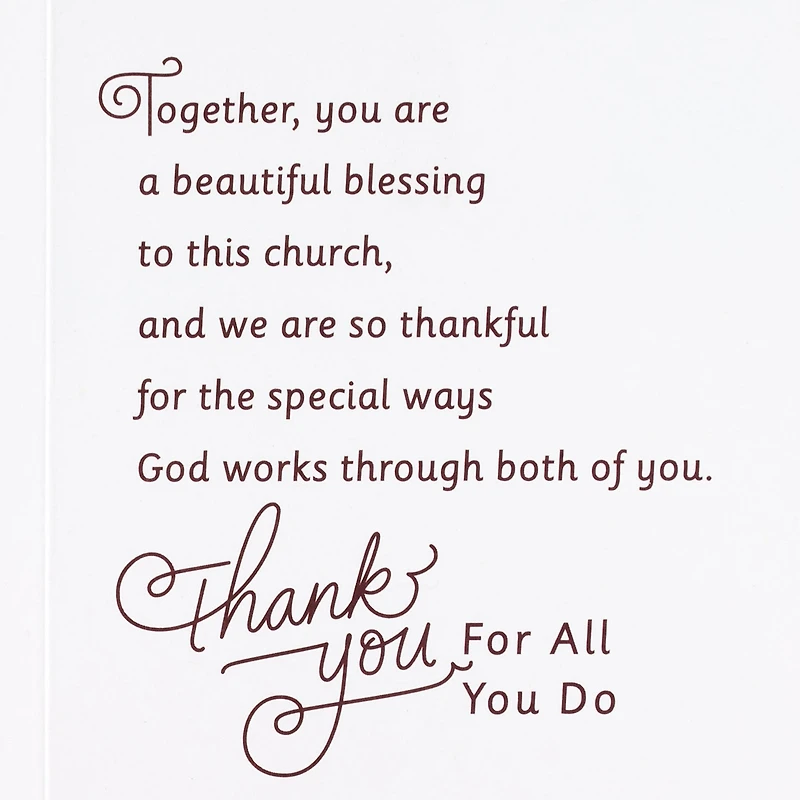 You're Both a Beautiful Blessing Religious Clergy Appreciation Card for Pastor and Spouse for only USD 4.59 | Hallmark