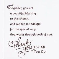 You're Both a Beautiful Blessing Religious Clergy Appreciation Card for Pastor and Spouse for only USD 4.59 | Hallmark