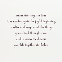A Time to Remember Anniversary Card with Photo Frame Magnet for only USD 8.99 | Hallmark