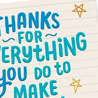 You Make School Great Thank You Card From Kids for only USD 2.99 | Hallmark