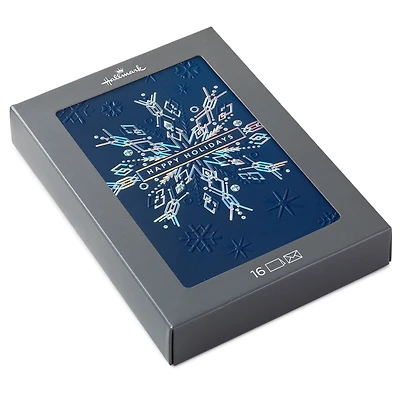 Exquisite Snowflake on Blue Boxed Christmas Cards, Pack of 16 for only USD 17.49 | Hallmark