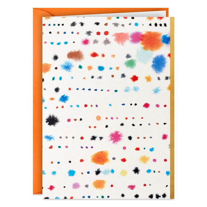 Watercolor Dots on White Blank Note Cards, Pack of 5 for only USD 5.00 | Hallmark