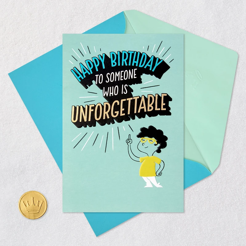 You're Unforgettable Funny Pop-Up Birthday Card for only USD 4.99 | Hallmark