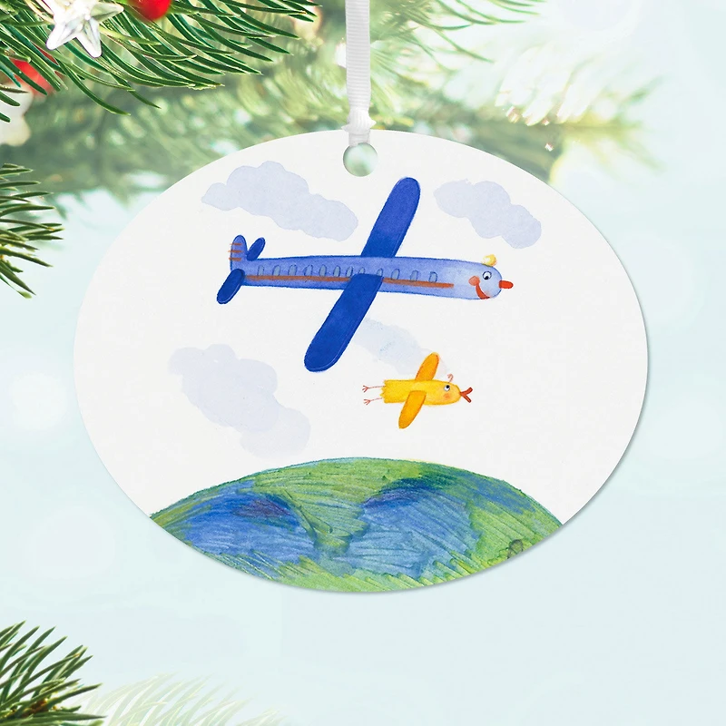 Design-Your-Own Horizontal Oval Metal Personalized Ornament, Custom Photo for only USD 17.99 | Hallmark