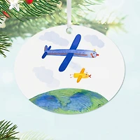Design-Your-Own Horizontal Oval Metal Personalized Ornament, Custom Photo for only USD 17.99 | Hallmark