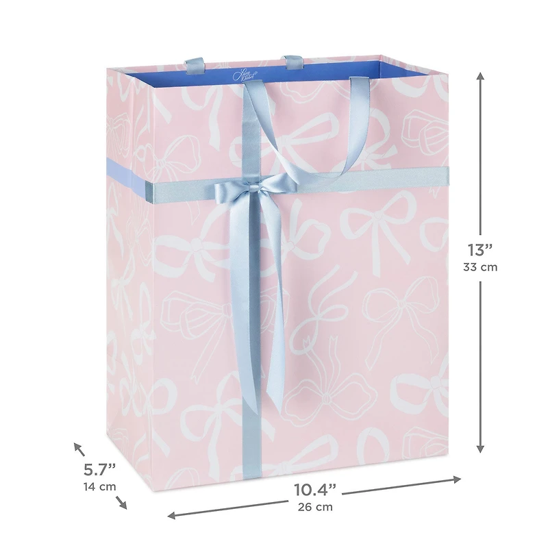13" Lacey Chabert Collection Bows on Pink Large Gift Bag for only USD 6.29 | Hallmark