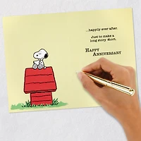 Peanuts® Snoopy Happily Ever After Anniversary Card for only USD 3.99 | Hallmark