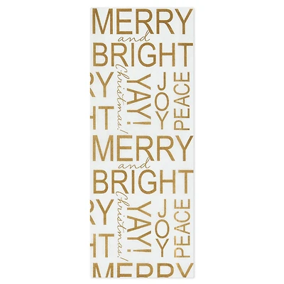 Gold Messages on White Christmas Tissue Paper, 6 sheets for only USD 1.99 | Hallmark