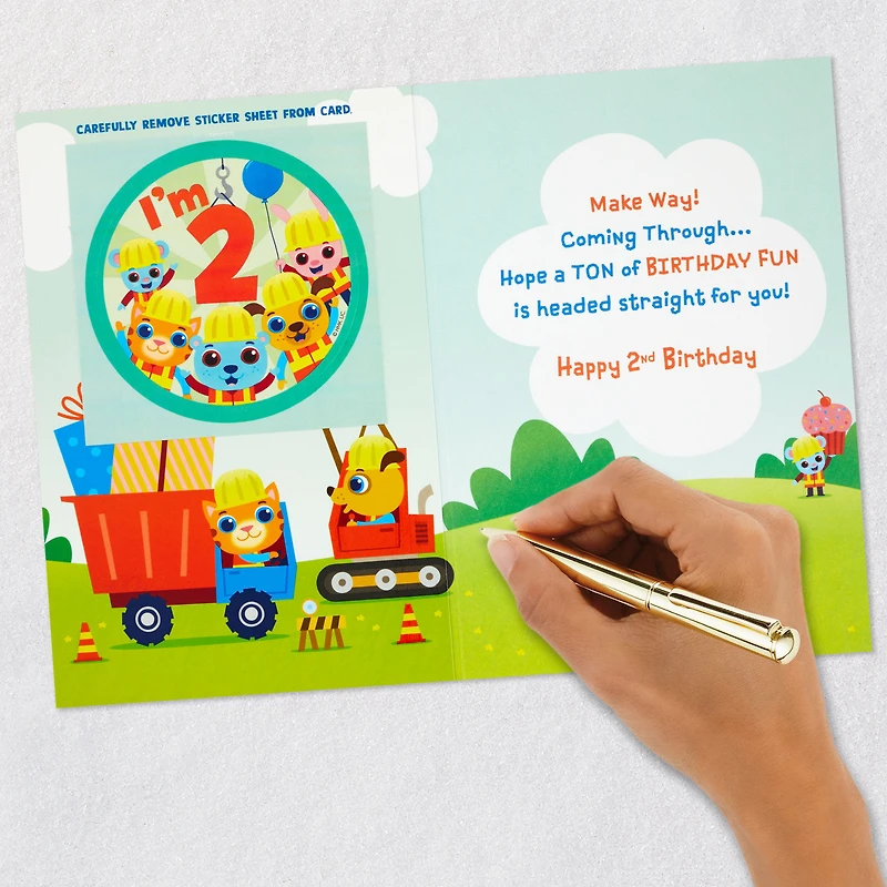 Tons of Birthday Fun 2nd Birthday Card With Sticker for only USD 4.99 | Hallmark