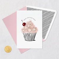 Floral Pink Cupcake Birthday Card for Mom for only USD 8.59 | Hallmark