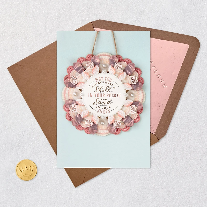 A Shell in Your Pocket Birthday Card With Detachable Wreath for only USD 9.59 | Hallmark