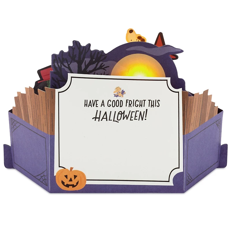 Peanuts® Happy Howl-oween, Snoopy Musical 3D Pop-Up Halloween Card with Light for only USD 10.99 | Hallmark