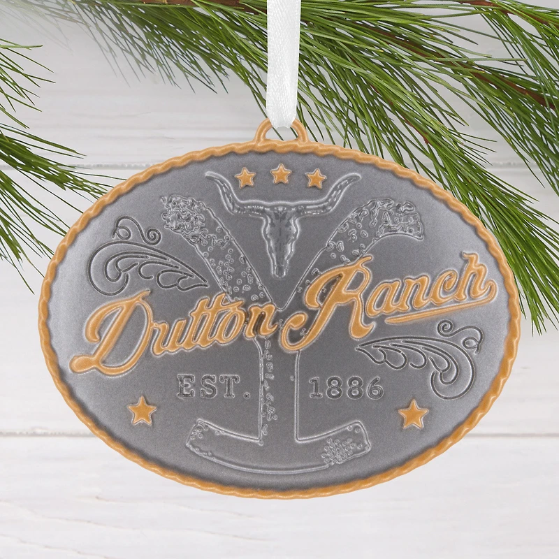 Yellowstone Dutton Ranch Belt Buckle Metal Hallmark Ornament for only USD 17.49 | Hallmark