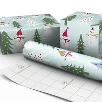 Snowmen and Christmas Trees Jumbo Wrapping Paper Roll, 90 sq. ft. for only USD 9.99 | Hallmark
