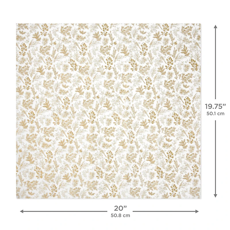 Gold Toile Holiday Tissue Paper With Stickers, 10 sheets for only USD 4.99 | Hallmark