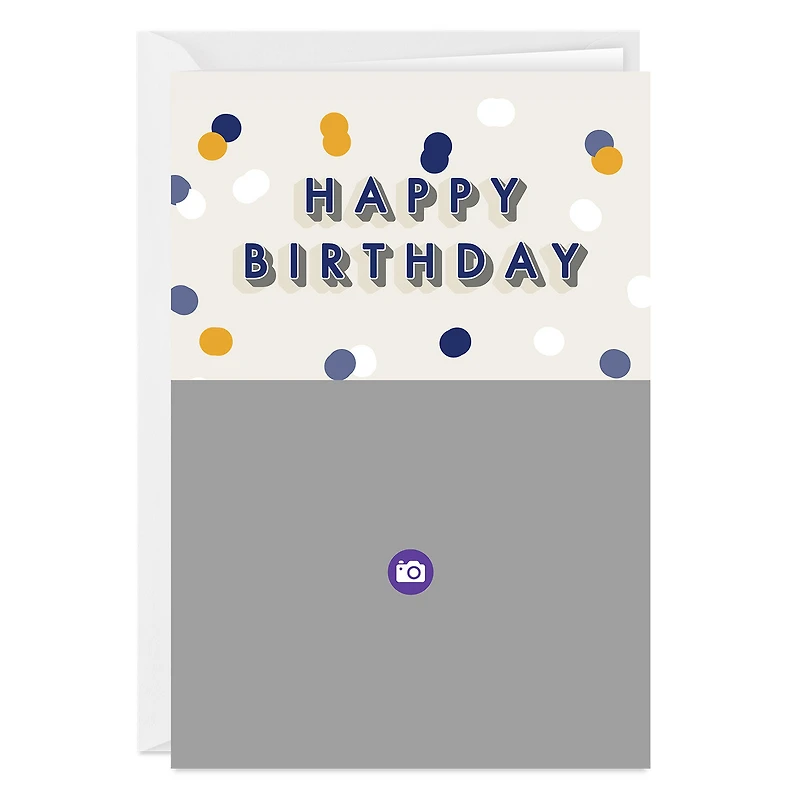 Personalized Happy Birthday Confetti Photo Card for only USD 4.99 | Hallmark