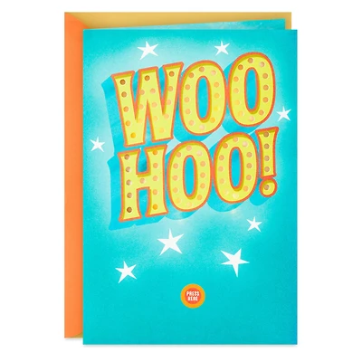 Woo-Hoo for You Musical Birthday Card With Lights for only USD 9.99 | Hallmark