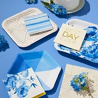 Blue Pinwheel Dessert Plates, Pack of 8 for only USD 4.99 | Hallmark