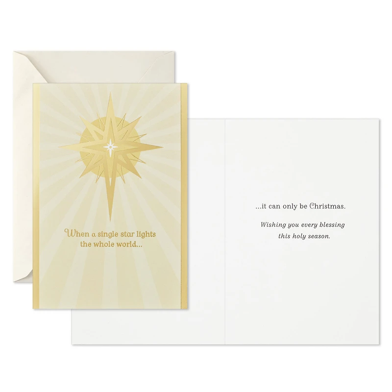 Gold Foil Star Boxed Christmas Cards, Pack of 40 for only USD 15.49 | Hallmark