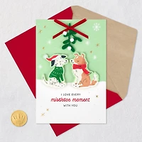 I Love Every Mistletoe Moment With You Romantic Christmas Card for only USD 8.59 | Hallmark