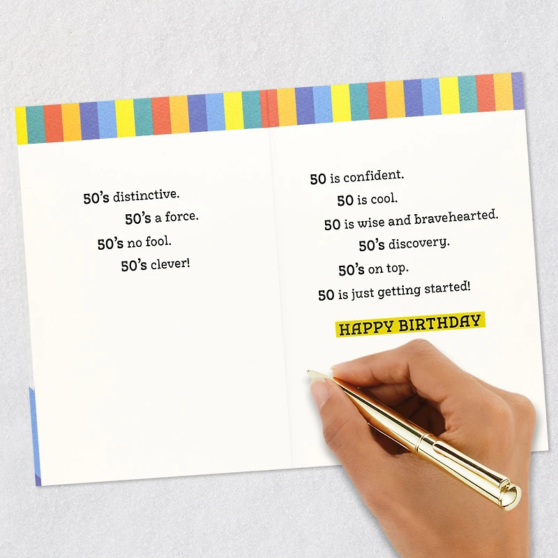 Just Getting Started 50th Birthday Card for only USD 4.59 | Hallmark