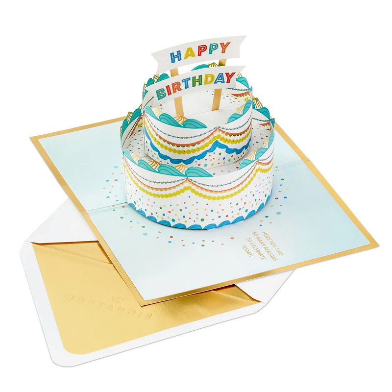 Celebrating You Cake 3D Pop-Up Birthday Card for only USD 12.99 | Hallmark