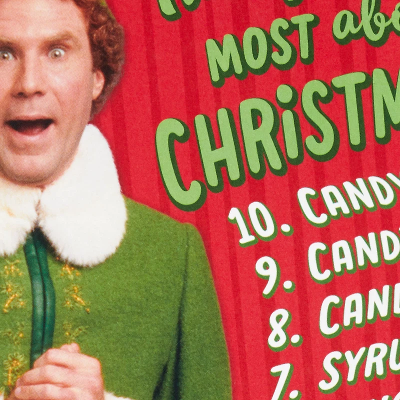 Elf Buddy the Elf™ Things I Like Most Musical Pop-Up Christmas Card for only USD 8.59 | Hallmark