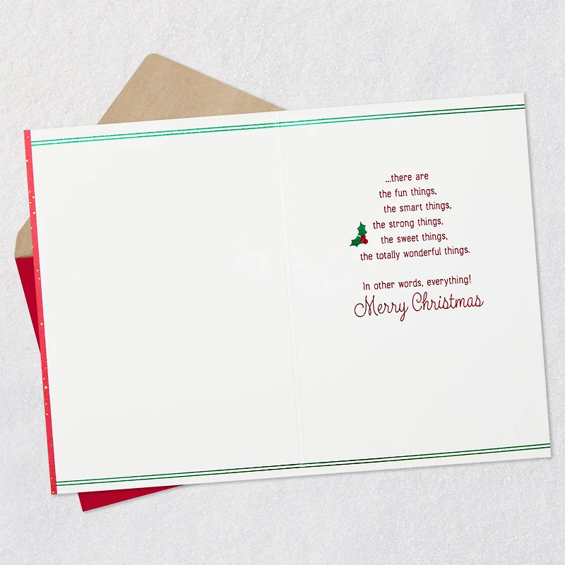 Disney Minnie Mouse Love Everything About You Christmas Card for Daughter for only USD 5.59 | Hallmark