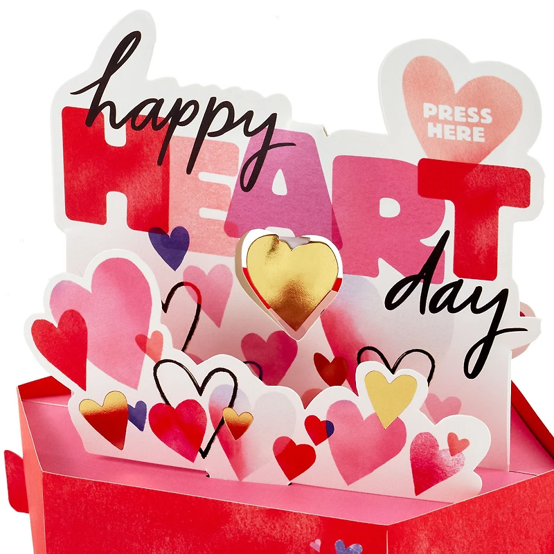 Happy Heart Day Musical 3D Pop-Up Valentine's Day Card With Motion for only USD 11.99 | Hallmark