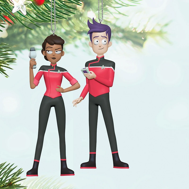 Star Trek™: Lower Decks Ensigns Beckett Mariner and Bradward Boimler Ornaments, Set of 2 for only USD 30.99 | Hallmark