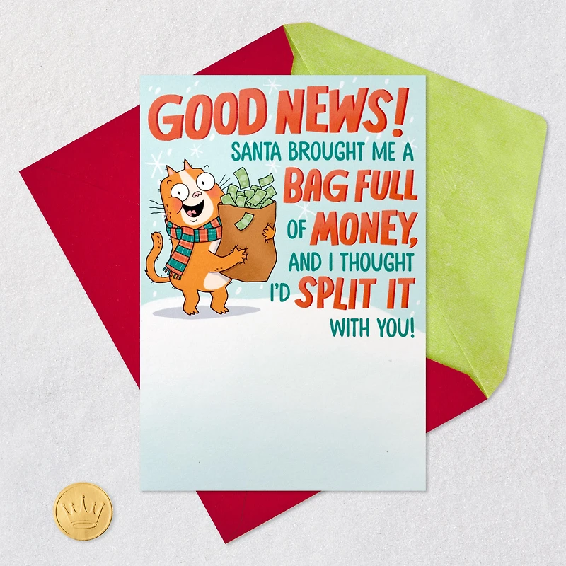 Bag Full of Money Gag Gift Christmas Card for only USD 5.99 | Hallmark