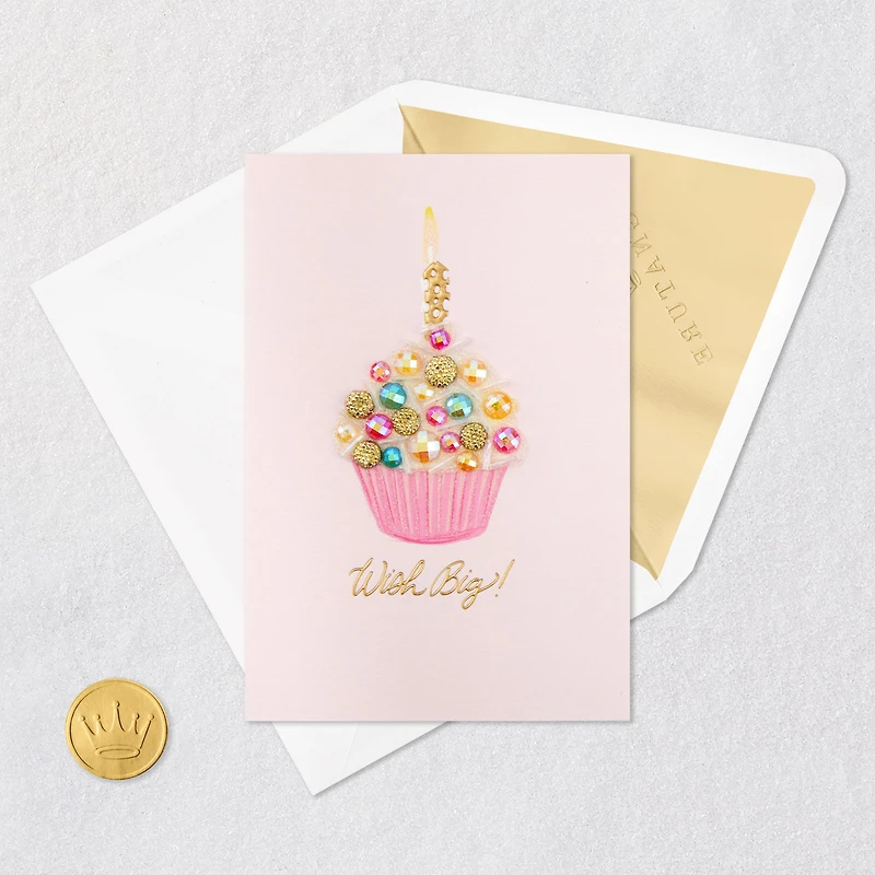 Wish Big Cupcake Birthday Card for only USD 8.59 | Hallmark