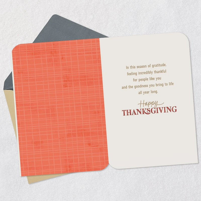 Incredibly Thankful for the Goodness You Bring Thanksgiving Card for only USD 2.99 | Hallmark