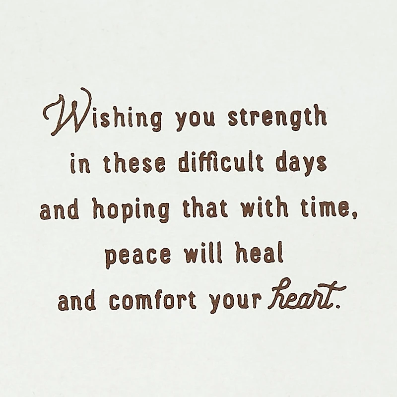 Wishing You Strength, Peace and Comfort Sympathy Card for only USD 4.59 | Hallmark