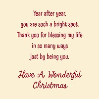Thank You for Blessing My Life Religious Christmas Card for Friend for only USD 1.98 | Hallmark