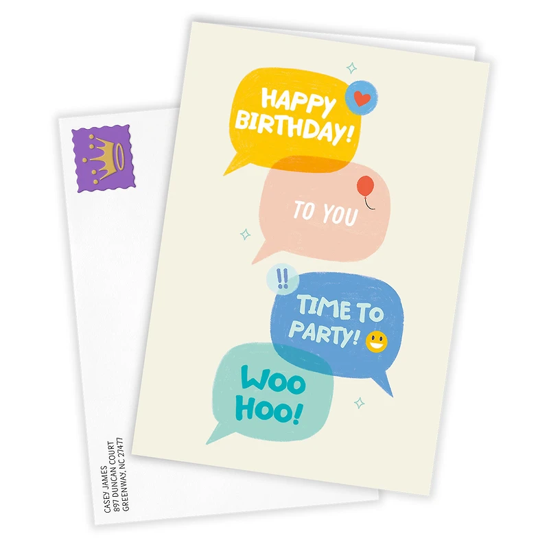 Text Message Bubbles Custom Birthday Card for only USD 4.99 | Hallmark