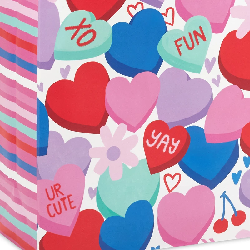 15.5" Candy Hearts Extra-Large Valentine's Day Gift Bag With Tissue Paper for only USD 8.49 | Hallmark