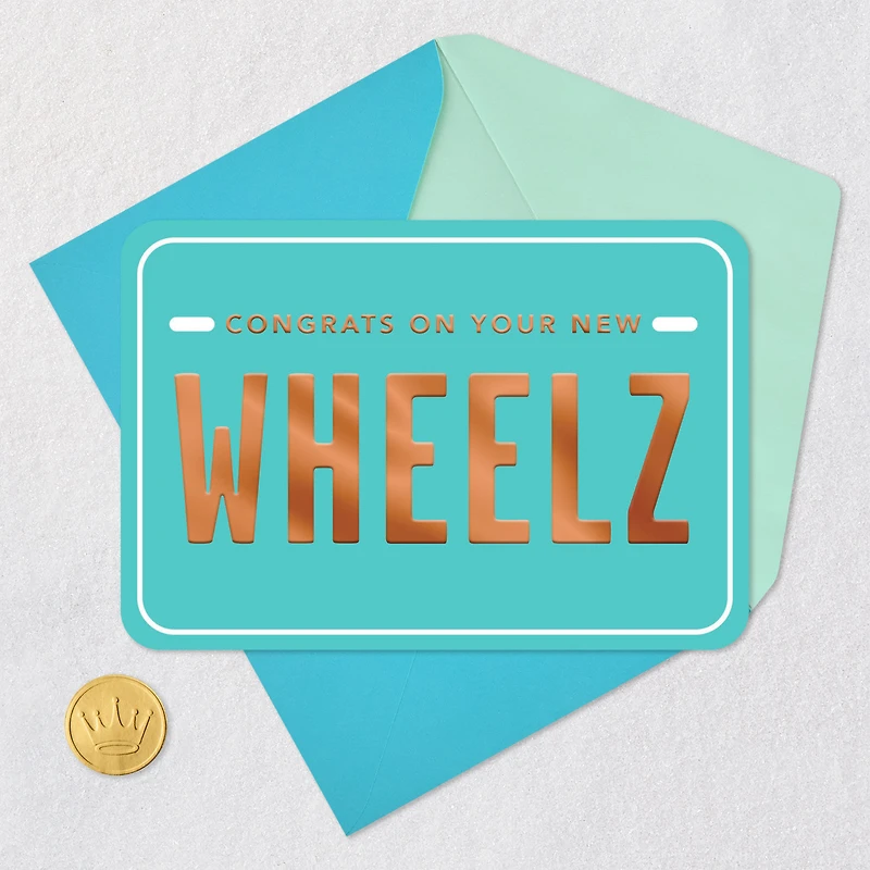 New Wheelz License Plate Congratulations Card for only USD 2.99 | Hallmark