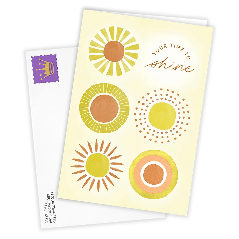 Your Time to Shine Sunbursts Blank Custom Card for only USD 4.99 | Hallmark
