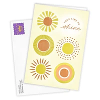 Your Time to Shine Sunbursts Blank Custom Card for only USD 4.99 | Hallmark