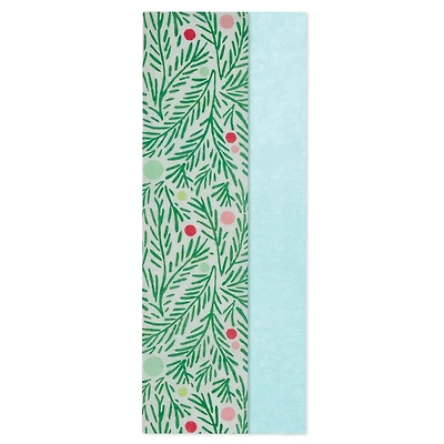 Light Blue/Boughs and Dots 2-Pack Holiday Tissue Paper, 6 sheets for only USD 1.99 | Hallmark