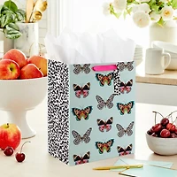 13" Butterflies on Mint Large Gift Bag for only USD 4.49 | Hallmark