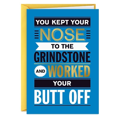 You Worked Your Butt Off Funny Retirement Card for only USD 4.49 | Hallmark