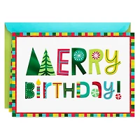 Colorful, Merry Wishes Christmas Birthday Card for only USD 3.99 | Hallmark