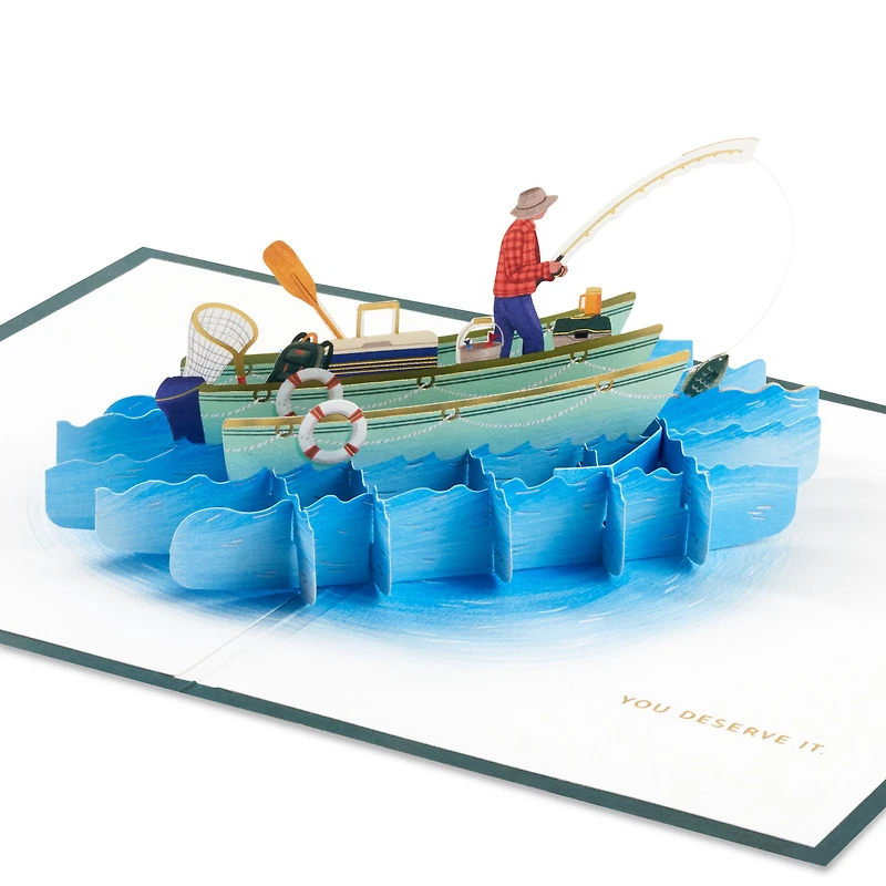 Have a Reel Nice Day, Fishing Boat Pop-Up Card for only USD 12.99 | Hallmark