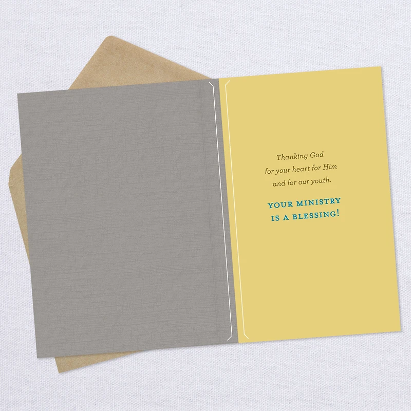 Thanking God for Your Heart Religious Clergy Appreciation Card for Youth Minister for only USD 2.00 | Hallmark